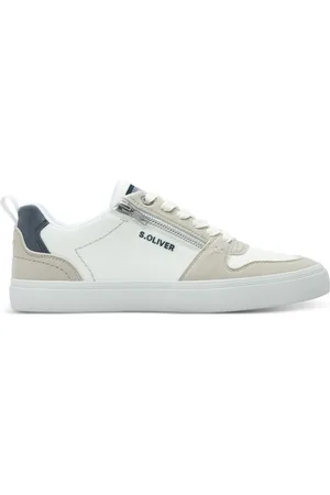 QS by s.Oliver Sko, Herre, Hvid, 43 EU, Hvide Snøresneakers til Mænd