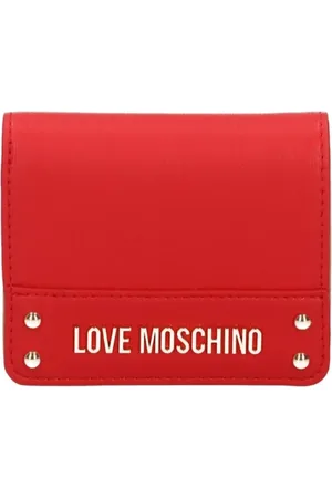 Moschino Tilbehør, Dame, Rød, ONE SIZE, Rød Pung med Knaplukning