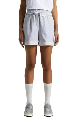 PESERICO SIGN Shorts, Dame, Grå, L, To-farvet mikrofleece shorts