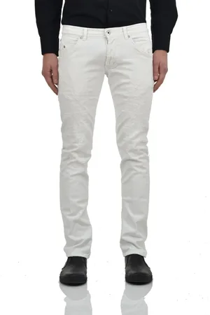 Dondup Jeans, Herre, Hvid, W35, Bomuld, Slim-fit Jeans