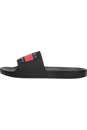 Tommy Hilfiger Sko, Herre, Sort, 44 EU, Herre Pool Slide Sandaler