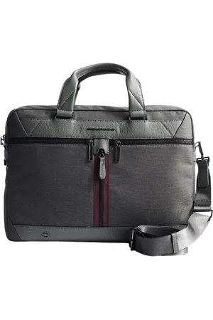 Piquadro Taske, Dame, Grøn, ONE SIZE, Trakai Grøn Unisex Arbejdstaske