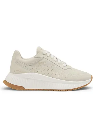 HUGO BOSS Sko, Dame, Grå, 40 EU, Lys Grå Snøresneakers Ttnmevo