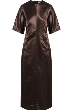 Loulou Studio Kjole, Dame, Brun, L, Elegant Kvinders Sheath Kjole