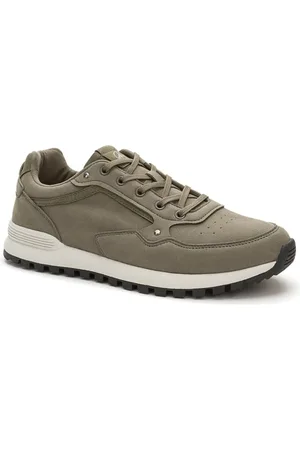 Grunberg Sko, Herre, Grøn, 43 EU, Beige Casual Sneakers til Mænd