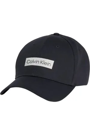 Calvin Klein Tilbehør, Herre, Sort, ONE SIZE, Sort Twill Kasket med Logo