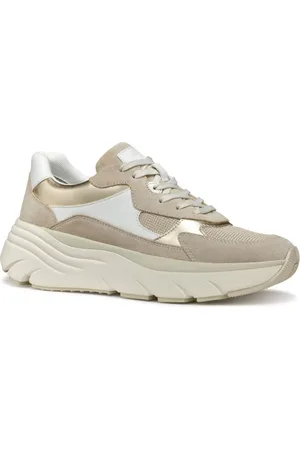 Geox Sko, Dame, , 39 EU, Uld, Hvide Fritidssneakers til Kvinder