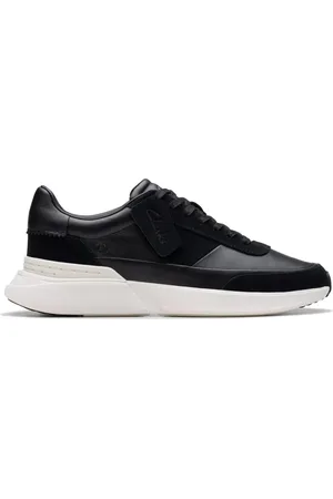 Clarks Sko, Herre, Sort, 41 EU, Læder, Sort Fritidssneakers til Mænd