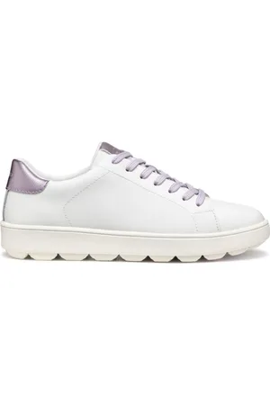 Geox Sko, Dame, Hvid, 38 EU, Uld, Hvide Fritidssneakers til Kvinder