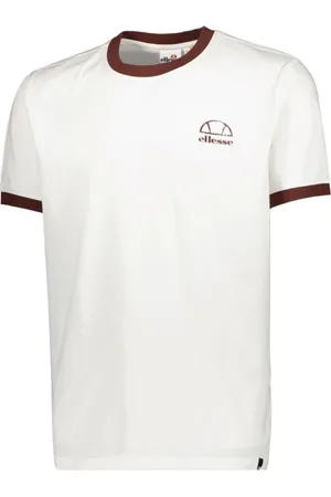 Ellesse Top, Herre, Hvid, XL, Bomuld, Hvid Logo T-shirt Frisker Dit Look Op