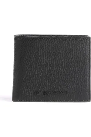 Emporio Armani Tilbehør, Herre, Sort, ONE SIZE, Herre Pung & Kortholder Sort Logo