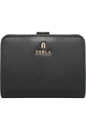 Furla Tilbehør, Dame, Sort, ONE SIZE, Læder, Sort Camelia Kompakt Pung