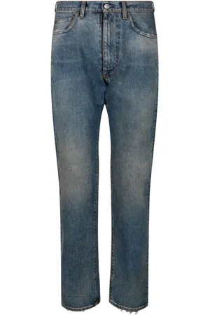 Maison Margiela Jeans, Herre, Blå, W30, Bomuld, Lyseblå Low Rise Jeans