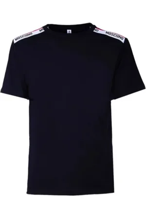 Moschino Top, Herre, Sort, XL, Bomuld, Herre Logo T-Shirt Sort Bomuld