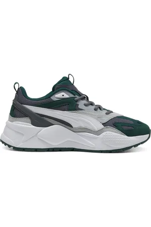 PUMA Sko, Herre, Grøn, 44 EU, Grøn Sneaker RSX Stil