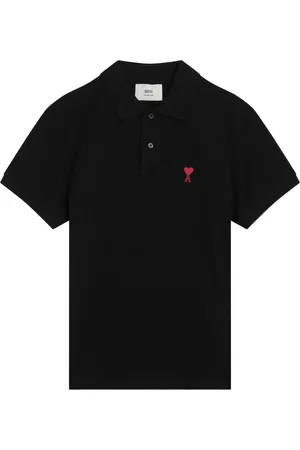 Ami Top, Dame, Sort, S, Kortærmet poloshirt