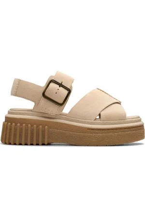 Clarks Sko, Dame, , 41 EU, Læder, Flade Sandaler til Kvinder