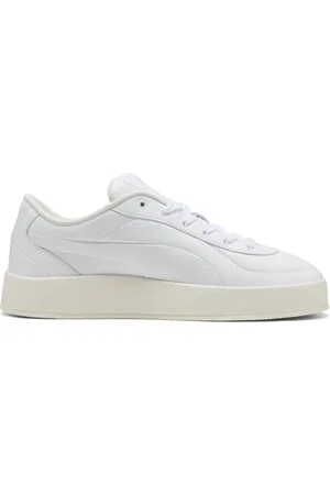 PUMA Sko, Dame, Hvid, 39 EU, Uld, Hvide Luxe Sneakers til Kvinder