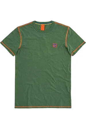 sun68 Top, Herre, Grøn, M, Bomuld, Grøn Bomuld T-shirt Kort Ærme