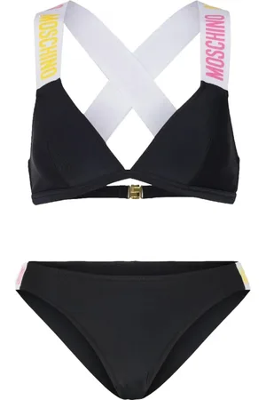 Moschino Badetøj, Dame, Sort, L, To-Delt Sort Swim Bikini