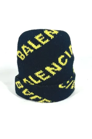 Balenciaga Pre-owned, Dame, Sort, ONE SIZE, Uld, Pre-owned Uld hatte