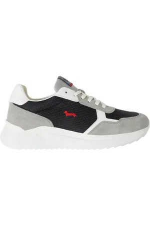 HARMONT&BLAINE Sko, Herre, Flerfarvet, 43 EU, Blå Grå Bassotto Logo Sneakers