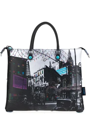 Gabs Taske, Dame, Flerfarvet, ONE SIZE, Læder, Konvertibel Multifarvet Læder Shopper Taske