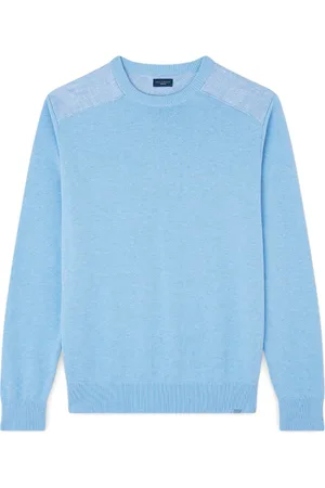 Paul & Shark Strik, Herre, Blå, 4XL, Bomuld, Fresco Bomuld og Linned Sweater