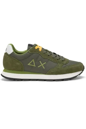 sun68 Sko, Herre, Grøn, 41 EU, Læder, Grøn Casual Sneaker Mænd