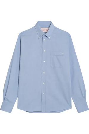 VALENTINO GARAVANI Skjorte, Herre, Blå, XL, Langærmet skjorte
