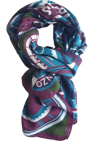 Kenzo Tilbehør, Dame, Flerfarvet, ONE SIZE, Cashmere, Modal Multifarvet Pashmina Sjal