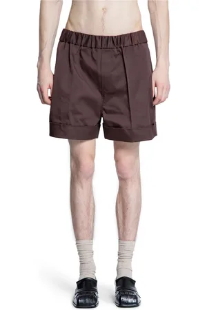 Recto Shorts, Herre, Brun, XL, Uld, Brun Twill Roll-Up Shorts