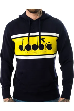 Diadora Sweathshirts & Hoodies, Herre, Blå, XL, Bomuld, Blå Bomuld Hoodie Spectra
