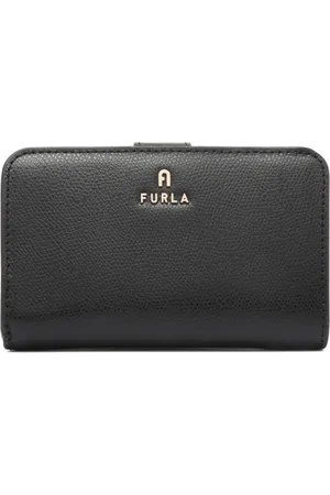 Furla Tilbehør, Dame, Sort, ONE SIZE, Læder, Sort Camelia Kompakt Pung