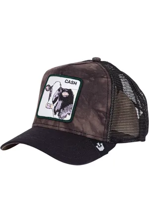 Goorin Bros. Tilbehør, Dame, Flerfarvet, ONE SIZE, Bomuld, Animal Farm Trucker Kasket Sort Unisex