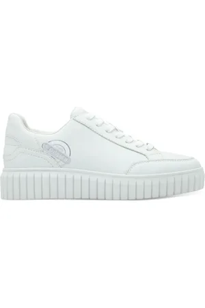 QS by s.Oliver Sko, Dame, Hvid, 37 EU, Hvide Snøresneakers til Kvinder