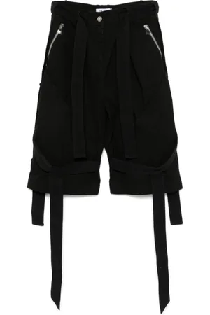 The Attico Shorts, Dame, Sort, W42, Denim, Sort Denim Bermuda Shorts