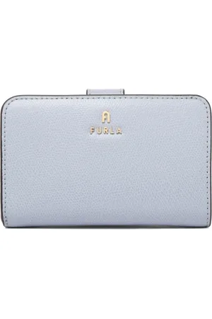 Furla Tilbehør, Dame, Blå, ONE SIZE, Cloud Camelia Kompakt Pung Grå