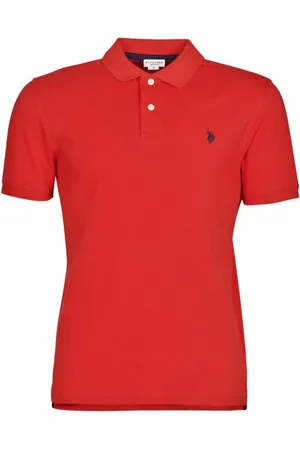 U.S. Polo Assn. Top, Herre, Rød, 4XL, Bomuld, Casual Logo Sport Polo Shirt