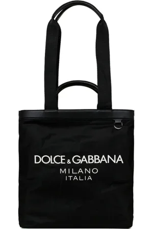 Dolce & Gabbana Taske, Herre, Sort, ONE SIZE, Sort Shopping Tote Taske