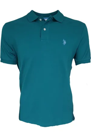 U.S. Polo Assn. Top, Herre, Blå, S, Bomuld, Kortærmet bomuldspolo