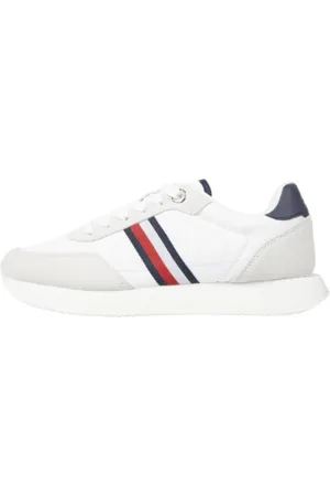 Tommy Hilfiger Sko, Dame, Hvid, 42 EU, Uld, Stilfulde Sneakers til Mænd og Kvinder