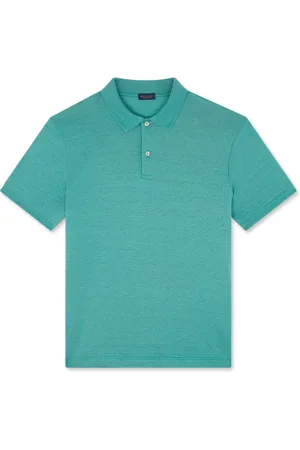 Paul & Shark Top, Herre, Grøn, L, Bomuld, Bomuld Silke Polo Skjorte