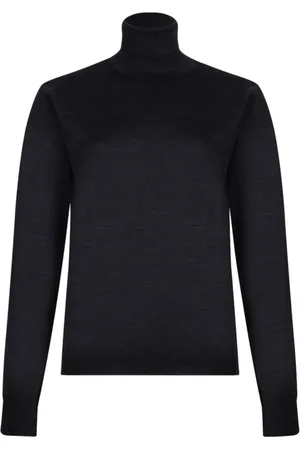 Maison Margiela Strik, Dame, Grå, M, Uld, Grå Uld Roll Neck Jumper