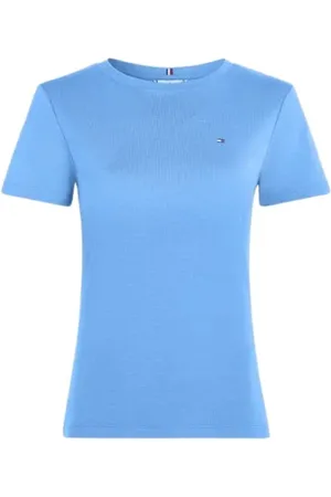 Tommy Hilfiger Top, Dame, Blå, XL, Uld, Stilfulde Sweaters Kollektion