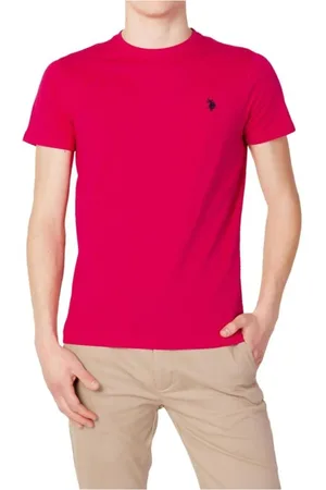 U.S. Polo Assn. Top, Herre, Lyserød, 3XL, Bomuld, Viola Herre Bomuld Logo T-shirt