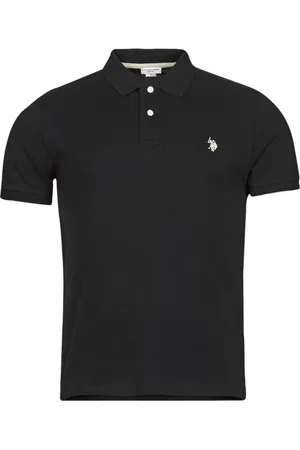 U.S. Polo Assn. Top, Herre, Sort, M, Bomuld, Casual Logo Sport Polo Skjorte