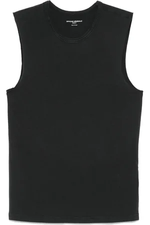 OFFICINE GENERALE Top, Dame, Sort, XS, Sort Tank Tee Lyocell