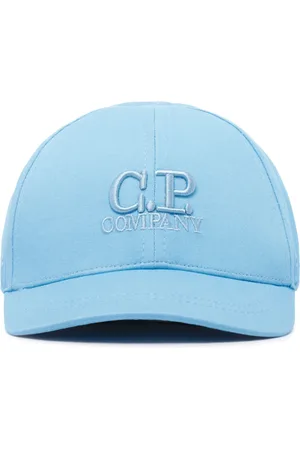 C.P. Company Tilbehør, Herre, Blå, 2XS, Bomuld, Blå Børne Kasket med Logo Broderi