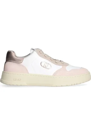 Liu Jo Sko, Dame, Hvid, 36 EU, Læder, Høj sål Sneakers Hvid Pink